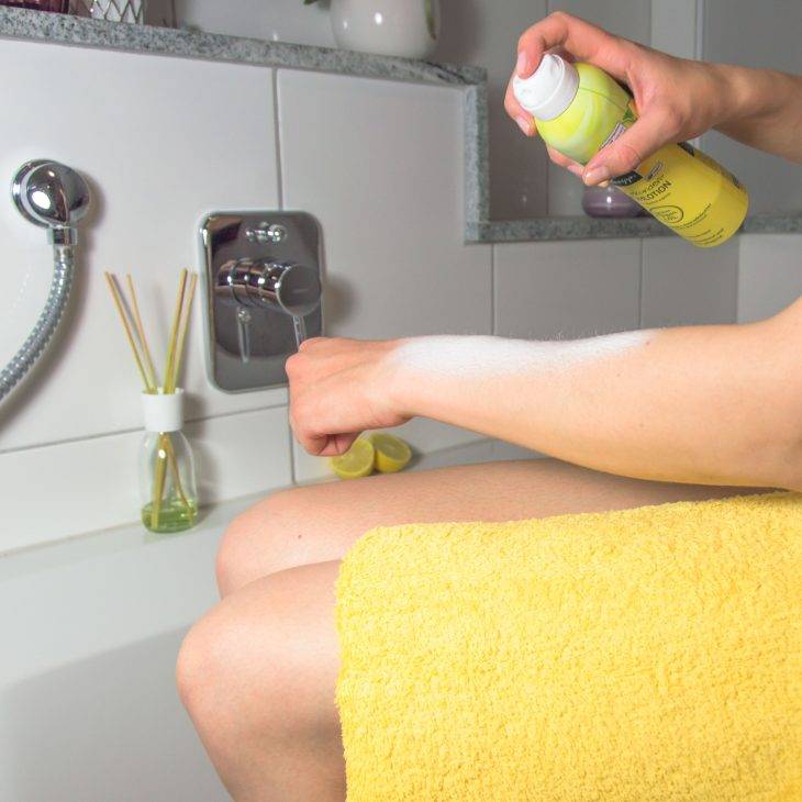 Es Soll Sich Mit Der Lotion Einreiben {Anzeige} Sprühen. Pflegen. Los. Die neue Sekunden-Sprühlotion von